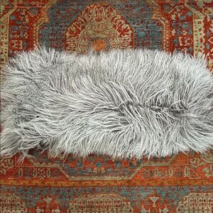 West Elm Mongolian Lamb Pillow Covers 14” x 36” (Set of 2)